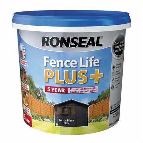 ronseal tudor black oak fence paint|ronseal fence finish brush.